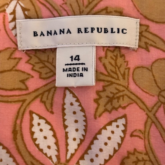 Banana Republic Pink and Brown Floral Mini Skirt - Picture 2 of 8